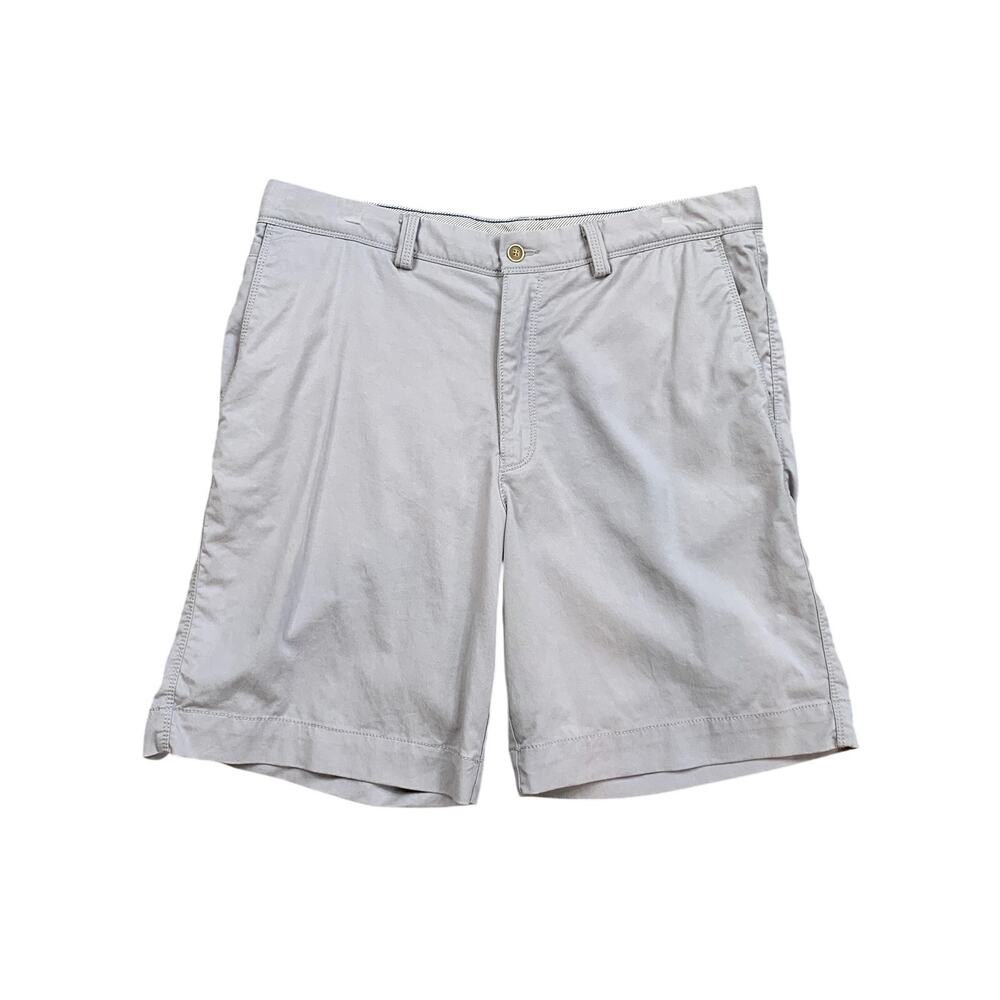 Tommy Bahama Shorts Mens 34 Blue Bell Cotton Blend Stretch Flat Front Chino Golf